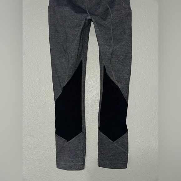 lululemon pace rival high rise‎ crop 22” size 4 Heathered Black loungewear - Picture 3 of 8